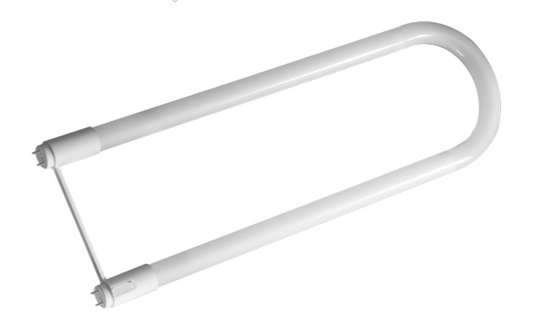 12W LED T8 Tube, Plastic Construction, 6FT U-Bend, 3500K, External Drive (Pack of 12)