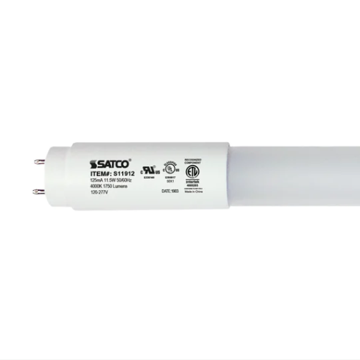 SATCO S11912 - 11.5T8/LED/48-840/BP 120-277V (Pack of 25)